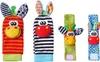 Bébé pied hochet chaussettes animal peluche rempli de coton Voir les images du produit 3