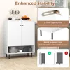 KOMFOTTEU Mobile da cucina con 2 ante e 1 ripiano aperto, Anteprima dell’immagine prodotto 4