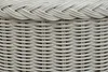 KRINES HOME  Rattan Bad Hocker Wäschekorb Rund Weiß mit Produktbild-Vorschau 3