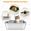 Katzentoilette,Edelstahl Katzentoilette, offenes Produktbild-Vorschau 5