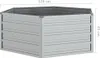 vidaXL Garten-Hochbeet 129x45 cm Verzinkter Stahl Silber Produktbild-Vorschau 8