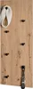 HAKU Wandgarderobe Eiche hell, schwarz - MDF, Metall, Produktbild-Vorschau 8