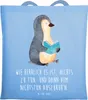Mr. & Mrs. Panda Shopping Tasche Pinguin Buch - Sky Blue - Produktbild-Vorschau 1