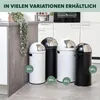 eluno Pushmülleimer 25 Liter aus Stahlblech, Retro Produktbild-Vorschau 8
