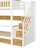 Łóżko piętrowe dla dzieci ze schodami do przechowywania, 4 Podgląd zdjęcia produktu 21