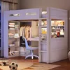 Letto a soppalco MODFU, 90x200, per ragazzi, con scrivania. Anteprima dell’immagine prodotto 4