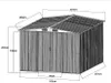 Grau verzinktes Stahlgerätehaus MANSO - 12,5 m² Produktbild-Vorschau 6