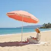 Sonnenschirm mit Fransen 155 cm Mediterran Koralle neigbar Produktbild-Vorschau 8