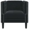 Chesterfield-Sessel Schwarz Samt Produktbild-Vorschau 4