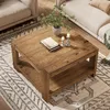 Tribesigns, tavolino quadrato in legno massello, 80 x 80 Anteprima dell’immagine prodotto 10
