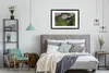 MuchoWow® Gerahmtes Poster Vogel - Blüte - Kolibri 90x60 cm Produktbild-Vorschau 7
