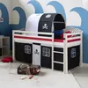 Homestyle4u Lit surélevé 90x200 avec sommier à lattes Voir les images du produit 3
