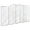 Gabionen mit Hochbogen 5 Stk. 400x30x220/240cm Verzinktes Produktbild-Vorschau 3