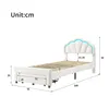 INONEFT Kinderbett 90x200cm mit LED, Polsterbett mit Produktbild-Vorschau 6