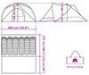 vidaXL Tenda familiare per 6 persone Verde Impermeabile Anteprima dell’immagine prodotto 8