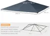 Outsunny Pavillondach, Ersatzdach für Pavillon, Produktbild-Vorschau 2