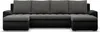 A U-shaped sofa with two chaiselongues, presented on a white background.