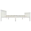 vidaXL Letto in legno massiccio di pino bianco 160x200 cm Anteprima dell’immagine prodotto 3