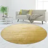 Shaggy Teppich goldfarben Größe - 120 cm Rund Produktbild-Vorschau 1