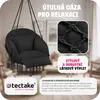 Závěsné křeslo Samira - černé Náhled obrázku produktu 5