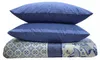 Bettwäsche 200x220 cm Baumwolle Renforce blau weiß Produktbild-Vorschau 2