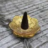 Räucherstäbchenhalter klein Blume Metall gold Blüte Produktbild-Vorschau 6