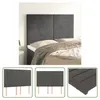 The Living Store Kopfteile 4 Stk. Dunkelgrau 72x5x78/88 cm Produktbild-Vorschau 9