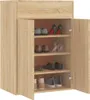 vidaXL Szafka na buty dąb sonoma 60x35x84 cm Materiał Podgląd zdjęcia produktu 4