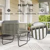 Outsunny Gartenmöbel Set aus Polyrattan Lounge-Set mit Sofa Produktbild-Vorschau 5