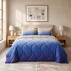 Sleep Comfy Sommerbettdecke 135x200 cm Blau mit Kissenbezug Produktbild-Vorschau 1
