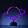 LED NEON Figur PLANET - Neonlicht - H: 24cm - Batterie oder Produktbild-Vorschau 1