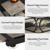 Collage of close-up images and descriptive text highlighting features of a coffee table. Podgląd zdjęcia produktu