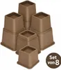 JustValue Möbelerhöher Set Braun – 8/13/20 cm – Max. 600 kg Produktbild-Vorschau 1
