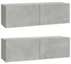 vidaXL TV-Wandschränke 2 Stk. Betongrau 100x30x30 cm Produktbild-Vorschau 1
