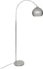 Lampa podłogowa łukowa FLORIS, metalowa, srebrna, 177 cm Podgląd zdjęcia produktu 1