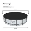 Bestway runder aufblasbarer Fast-Set-Pool – Rattan-Druck – Produktbild-Vorschau 6