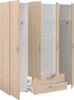 Armoire chambre VARIA -Reproduction chene - 4 portes Voir les images du produit 2