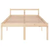 vidaXL Seniorenbett 120x200 cm Massivholz Kiefer Produktbild-Vorschau 4