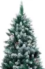 vidaXL Künstlicher Weihnachtsbaum mit Zapfen und Schnee 210 Produktbild-Vorschau 1