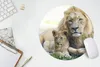 MuchoWow® Mauspad Mousepad Löwe - Jungtier - Porträt 30x30 Produktbild-Vorschau 5