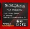 2800 W KD3152 Tischkreissäge Produktbild-Vorschau 7