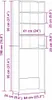 vidaXL Waschmaschinen-Schrank Schwarz Eichen-Optik 64 x 24 Produktbild-Vorschau 8