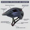 Fahrradhelm mit USB-C Rücklicht & Visier YB90 MTB City Helm Produktbild-Vorschau 8