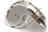 Metall Kerzenhalter Ø 6cm silber - 4 Stück Produktbild-Vorschau 1