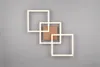 A modern geometric wall light with three overlapping square frames and a central square element. Anteprima dell’immagine prodotto
