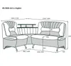 Eckbank Arabika Essecke Sitzbank in Schwarz Beige Hellbeige Produktbild-Vorschau 6