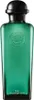 A product shot of a green glass bottle of cologne with a black cap. Náhled obrázku produktu