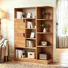 Bücherregal mit 9 Ebenen und 2 Türen, Aufbewahrungsregal Produktbild-Vorschau 1