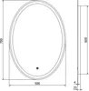 Mexen Elz kúpeľňové zrkadlo s podsvietením 50 x 70 cm, LED Náhľad obrázku produktu 6