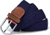 Flechtgürtel Navy, Uni Elastischer Stoffgürtel, geflochten, Produktbild-Vorschau 3
